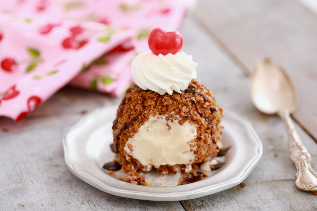 Fried Ice Cream Recipe- This recipe is a must. Kids will LOVE it!!!